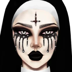 Leg Avenue Accessories Possessed Nun Adhesive Face Jewels Sticker