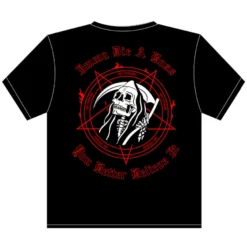 555stickers Mens Imma Die A Boss Red Skeleton T