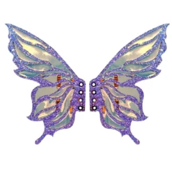 Neva Nude Feyre Dark Purple Glitter Fairy Original Wingz Pair Shoe Attachment