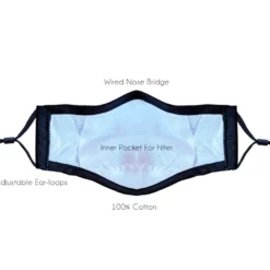 Neva Nude Womens Gluttony Gold Stud Face Masks With Filter Pocket