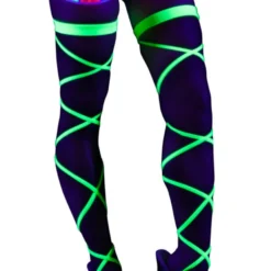 Shark Accessories Neon Yellow Black Light Leg Wraps