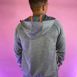 Phillip Marciano LLC Mens Men's Reflective Neon Zipper Sports Jacket