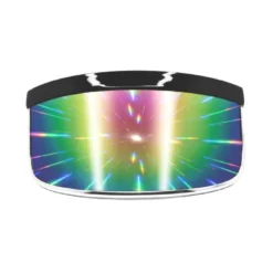 GloFX Galactic Invader Diffraction Visor – Rainbow Gradient 8 GloFX Galactic Invader Diffraction Visor – Rainbow Gradient