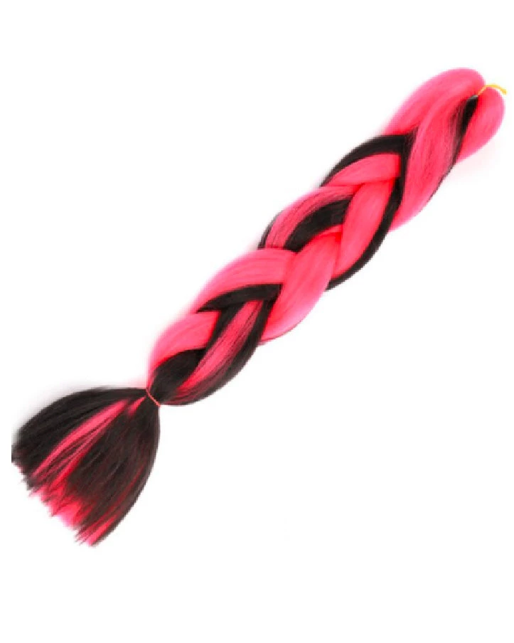 AE 24" Pink And Black Braiding Hair Extensions Womens 1 AE 24" Pink And Black Braiding Hair Extensions Womens