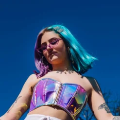 Daisy's Corsets New Wanderlust Iridescent Purple/Blue Bustier Top