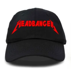 Jarmoo Womens Red Metal AF Headbanger Dad Hat