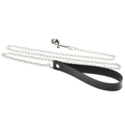 AE Matte Black Faux Leather Leash