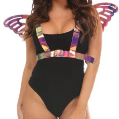 Daisy's Corsets New Dark Holo Wings Harness