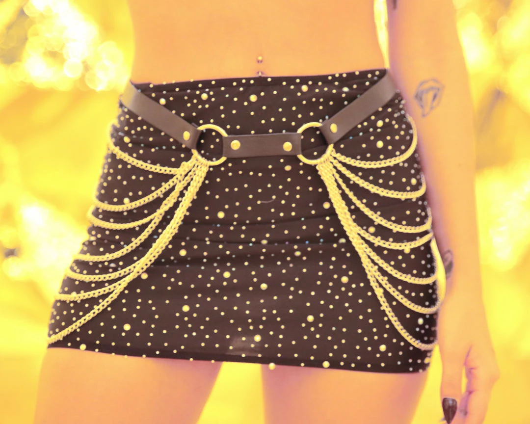 AE Belts X Harnesses All Chained Up Faux Leather Belt 4 AE Belts X Harnesses All Chained Up Faux Leather Belt