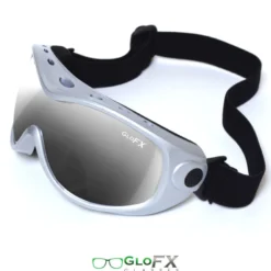 GloFX Silver Diffraction Ski Goggles - Silver Mirror Womens