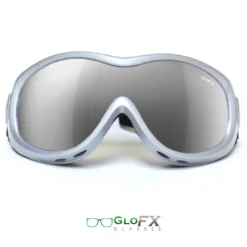 GloFX Silver Diffraction Ski Goggles - Silver Mirror Womens
