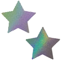 Neva Nude Womens Holographic Starry Nights Pasties