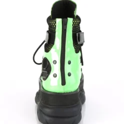 Pleasers Mens Demonia Neon Green Platform Lace-Up Criss-Cross Strap Ankle Boot 7 Pleasers Mens Demonia Neon Green Platform Lace-Up Criss-Cross Strap Ankle Boot