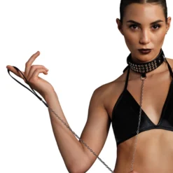 Leg Avenue Lingerie String Me Along Collar And Leash 2pc Set