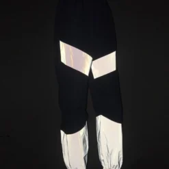 AE Blue Reflective Contrast Joggers New