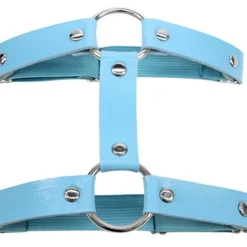 AE 1pc Miss Behaved Dual-Strap Faux Leather O-Ring Leg Garter Womens