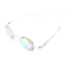 Womens GloFX Clear Kaleidoscope Glasses - Sacred Lens