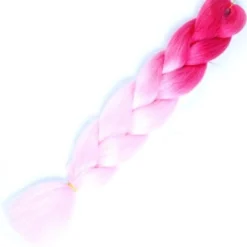 AE Ombre Hot Pink/Light Pink Braiding Hair Extensions Womens