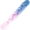 AE Ombre Light Blue/Light Pink Braiding Hair Extensions Womens