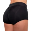 Shark Black Scrunch Back Booty Shorts