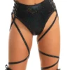 J. Valentine Side Lace-Up High Waist Shorts