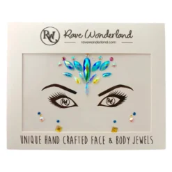 Uniflying Beauty Aquamarine Queen Festival Face Jewel