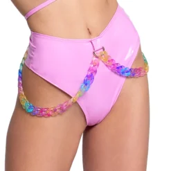 J. Valentine Baby Pink Kandi Kid High Waist Thong