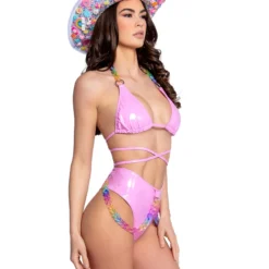 J. Valentine Baby Pink Kandi Kid High Waist Thong