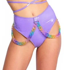 J. Valentine Lavender Kandi Kid High Waist Thong 6 J. Valentine Lavender Kandi Kid High Waist Thong