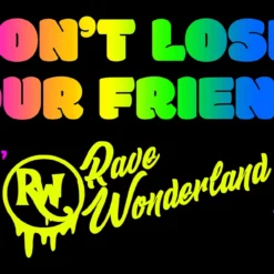 Jarmoo Accessories Rave Wonderland Don't Lose Your Friends 3x5 Ft Flag