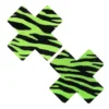 Neva Nude Neon Green Zebra UV Reactive Pasties New