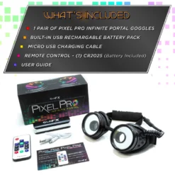 GloFX Pixel Pro Infinite Portal Goggles