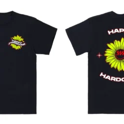 Jarmoo Happy Hardcore Daisy Rave Wonderland Black Tee Womens