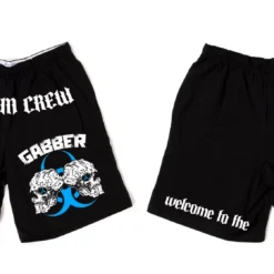 Jarmoo Biohazard Hardstyle Blacklight Green Basketball Shorts Bottoms