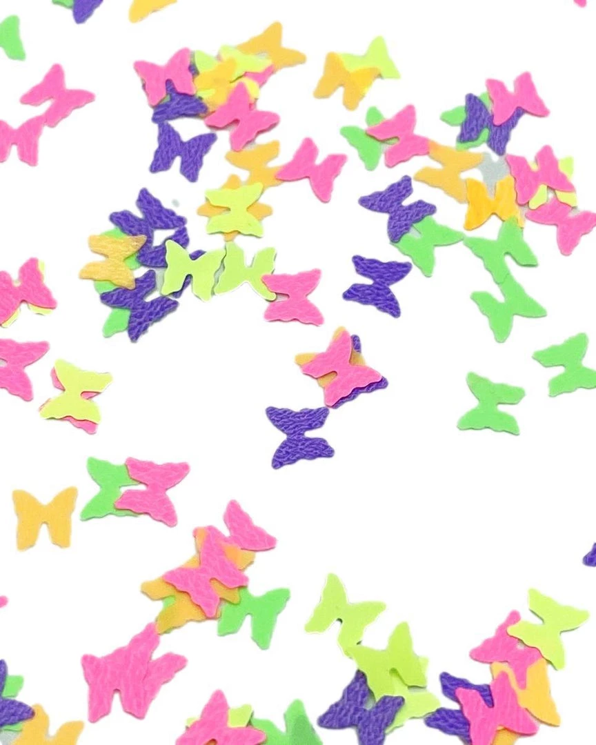 Xucai Neon Butterfly Black Light Reactive Glitter Accessories 4 Xucai Neon Butterfly Black Light Reactive Glitter Accessories