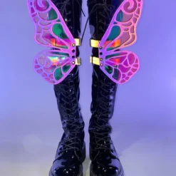 Neva Nude Reflective Butterfly Original Wingz Pair Shoe Attachment Accessories