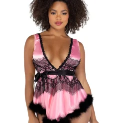 Roma Satin Baby Babydoll Dress