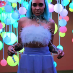 J. Valentine Mesh Skater Skirt