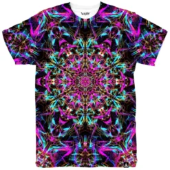 Set 4 Lyfe Mens NEON MANDALA T