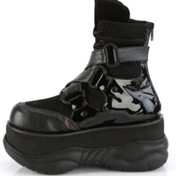 Pleasers Demonia Platform Criss-Cross Strap Ankle Boot Mens