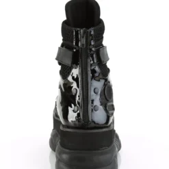 Pleasers Demonia Platform Criss-Cross Strap Ankle Boot Mens