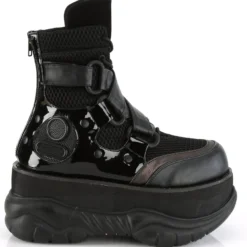 Pleasers Demonia Platform Criss-Cross Strap Ankle Boot Mens