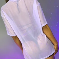 OhYes Fashion Got Ya Covered Oversized Mesh Tee