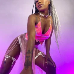 Western Fashion Butterfly Kween Sequin Top New