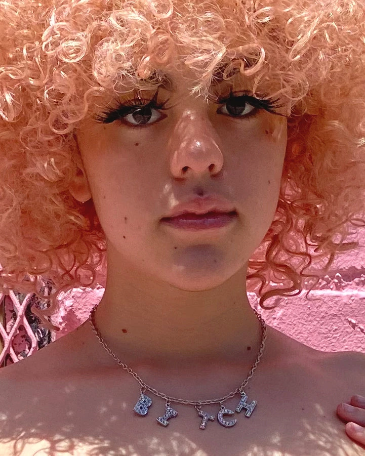 AE B-I-T-C-H Rhinestone Necklace Accessories 4 AE B-I-T-C-H Rhinestone Necklace Accessories