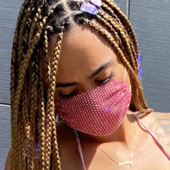 Accessories Neva Nude Bad Romanz Mesh Jewel Face Mask