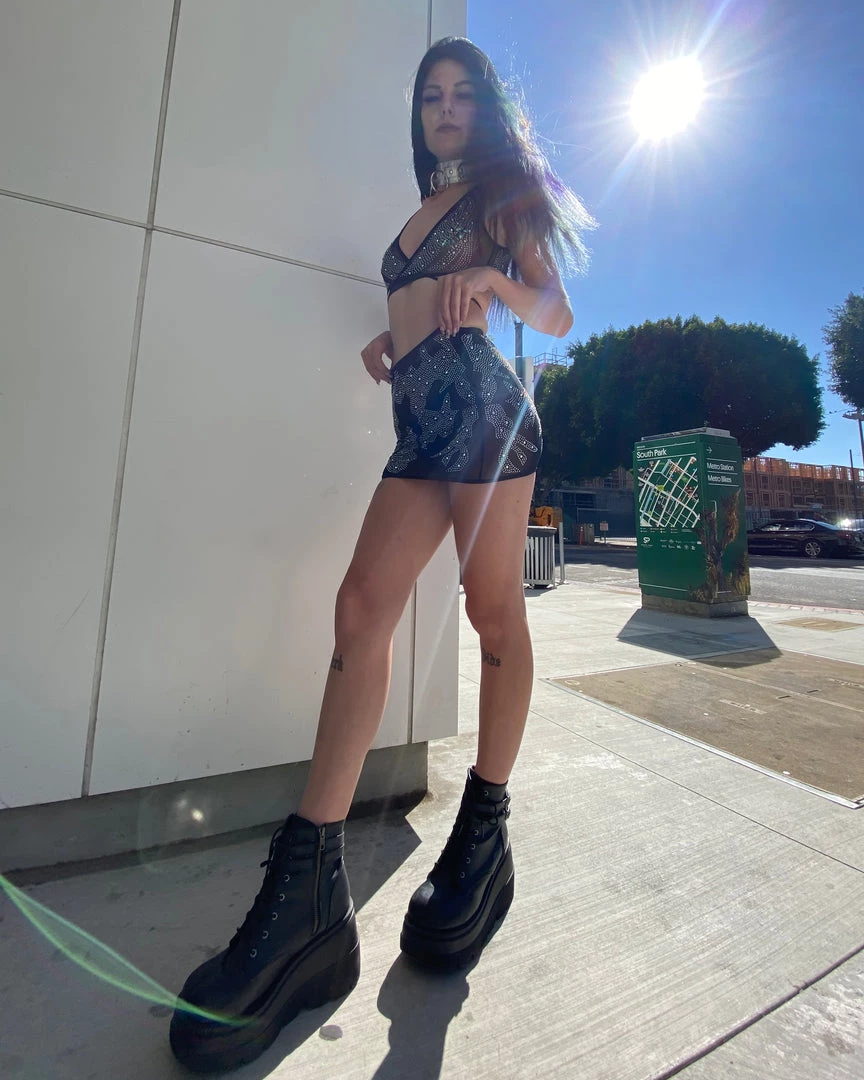 Leg Avenue All Of The Lights 2pc Rhinestone Mesh Set 5 Leg Avenue All Of The Lights 2pc Rhinestone Mesh Set