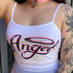 AE Angel Spaghetti Crop Top