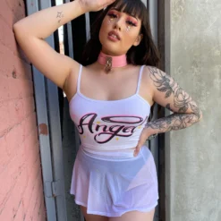 AE Angel Spaghetti Crop Top