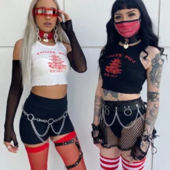 AE Womens TY ENJOY White Crop Top